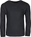 Snozu Boys 2-Pack Thermal Warm Underwear Top and Pant Set (Little Boys), Black/Heather Grey, Size 5/6'