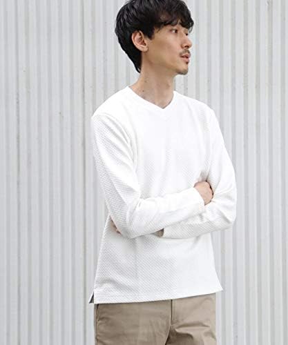 Amazon Takeo Kikuchi タケオキクチ Vネックカットソー メンズ トップス カットソー ロングtシャツ ロンt Vネック ベーシック ホワイト 001 03 L Tシャツ カットソー 通販