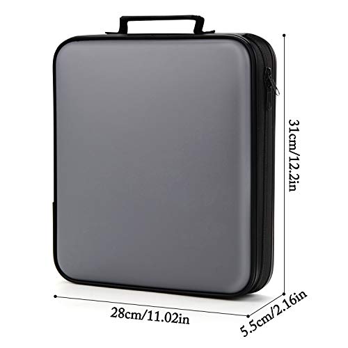 CD Case, COOFIT 160 Capacity DVD Case DVD Organizer CD Holder Case CD Storage Case Hard Plastic DVD CD Wallet