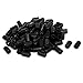 uxcell 10mm Inner Dia Rubber Hose End Cap Screw Thread Protector Cover Black 100pcs