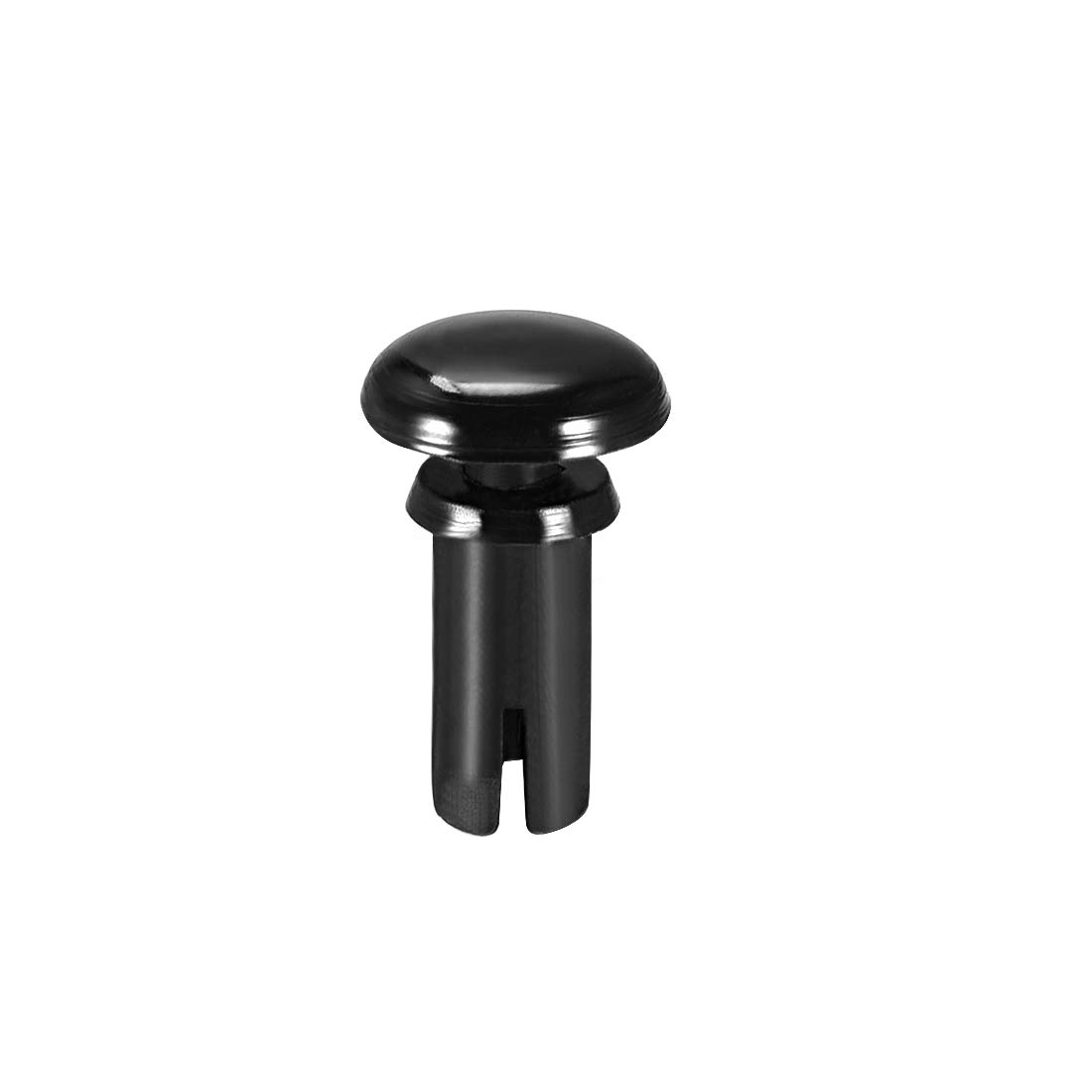 sourcing map Push Clip Rivet 4mm x 9mm PCB Circuit Panel Nylon Fastener Black 50 Pcs