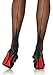Leg Avenue Women's Backseam Stockings, Black Cuban Heel, One Size