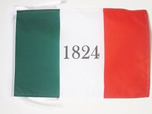 AZ FLAG, Alamo 1824 Flag, 18'' x 12'', 100% Polyester Alamo 1824, USA Small Banner with Two Cords, Fade Resistant