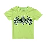 EITC Little Boys Cartoon Batman Cotton Short Sleeve T-Shirts Clothing