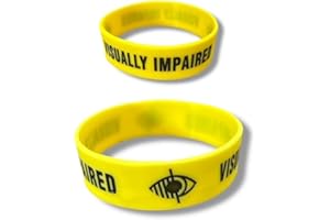 PAC Supplies Global Visually Impaired Silicone Wristband/Bracelet