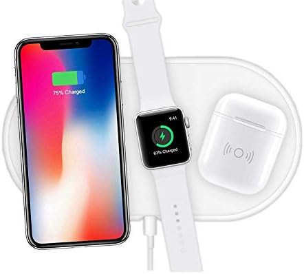 Wireless Charger Station,3 in 1 Qi Wireless Charger Holder for iWatch iPhone Airpods,Wireless Charger for iPhone 12 Pro MAX/11/11Pro/11 Pro MAX/X/XS/8P/8