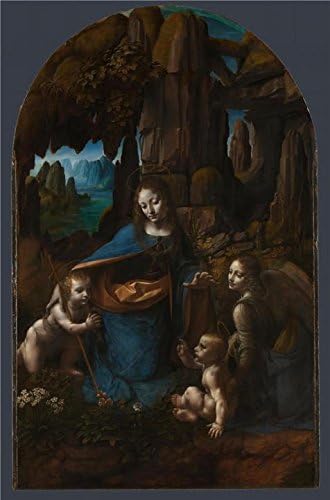 Perfect Effect Canvas ,the High Resolution Art Decorative Prints On Canvas Of Oil Painting 'Leonardo Da Vinci-Virgin Of The Rocks,about 14912-9 And 1506-8', 8x12 Inch / 20x31 Cm Is Best For Laundry Room Decoration And Home Artwork And Gifts