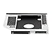 QNINE 2nd HDD SSD Hard Drive Caddy Tray Replacement for Lenovo Thinkpad T400 T400s T410 T410s T420s T430s T500 W500, Internal Laptop CD DVD ROM Optical Modular Bay Adapter to 2.5 Inch 9.5mm