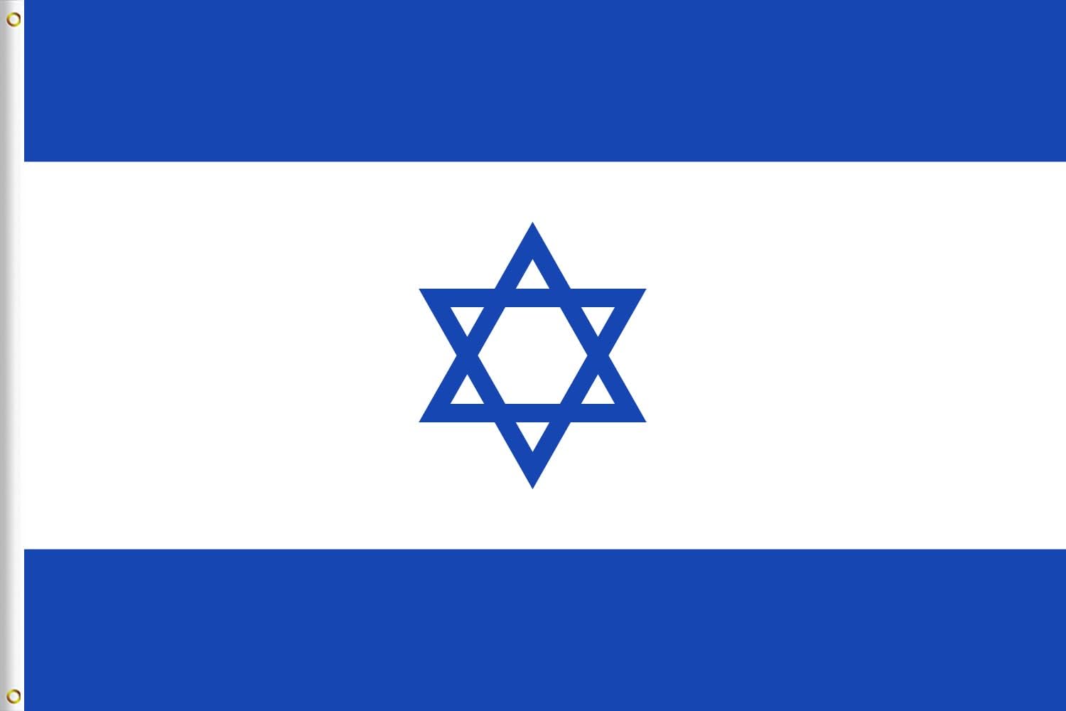Flags - Lixure Israel Flag 2X3 ft Israeli Flag Israeli National Flags - Vivid Color, Fade Proof, Double Stitched - Polyester with 2 Brass Grommets for Garden Outdoor Indoor