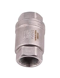 Válvula de comprobación de resorte de acero inoxidable SUS304 de 1 2" en línea CF8M WOG 1000