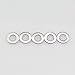 Sutemribor M3x6mmx0.5mm Stainless Steel Flat Washer, 100 Pieces