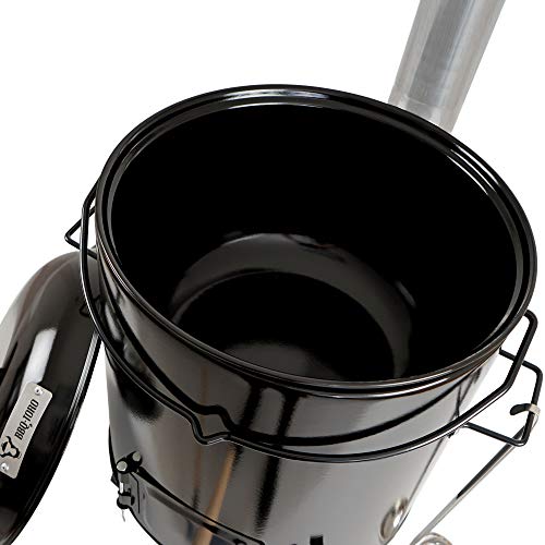 BBQ-Toro Gulaschkanone | Gulaschkessel | Eintopfofen | Ungarischer Kesselgulasch Topf 17 Liter emailliert mit Deckel für die Outdoor Küche Feldküche – Bild 5