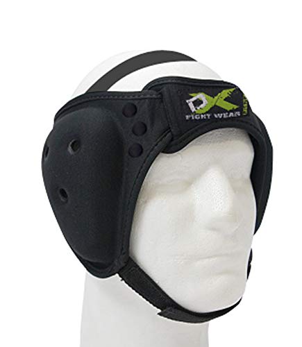 DX Ear Guard for Grappling, Wrestling, Sparring, Martial Arts, Boxing, BJJ, Boxing, Rugby Gear, Judo, Jui Jitsu, Padded ear protection and adjustable strap