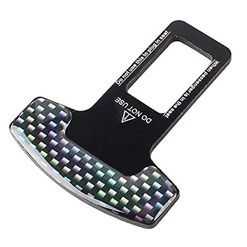 Universal Vehicle Mounted Carbon Fiber Car Safety Seat Belt Buckle Clip Car-Styling - Pack of 2 - Thumbnail 4