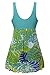 wantdo Women's Plus Size Swimdress Flower Printed Swimwear Cover Up Swimsuits Greenbanana US 18W-20W