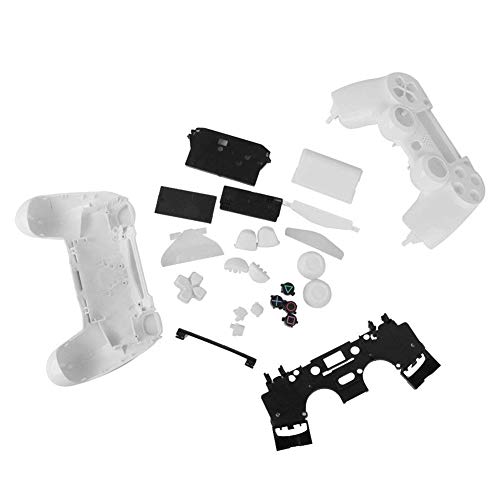 DierCosy Replacement Full Housing Shell Case Cover with Buttons Mod Kit for PlayStation4 PS4 Wireless Controller White Electronic Accessories