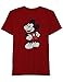 Mickey Mouse Disney Officially Licensed Posing Sassy Adult Mens T-Shirt Red