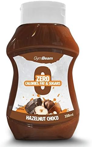 GymBeam Hazelnut Choco Syrup - Zero Calori, Sugar Free , Fat Free - 350 ml