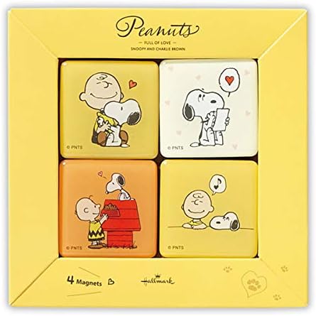 Amazon 日本ホールマーク マグネット イエロー スヌーピーとチャーリー 755 423 クリップ リング 文房具 オフィス用品