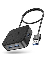 Victorlink USB C Hub, adaptador USB 3.1 tipo C con 4 puertos USB 3.0 compatible con iPad Pro 2018, MacBook MacBook Pro, Chromebook Pixel, Huawei MateBook y más dispositivos USB 3.1 tipo C