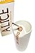 The Alice Cup: The Ultimate Milkshake Cup, White Ceramic Drinking Carafe with Straw Hole, Half-Moon Opening, and Stainless Steel Straw, Max Brenner's Signature Cup