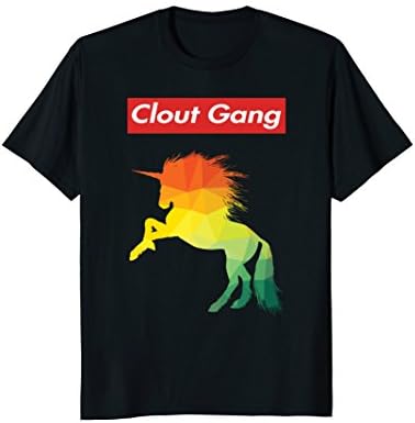 Clout gang Unicorn red box: EDM Hip Hop Rappers T-shirt