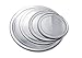 New Star Foodservice 50776 Pizza Pan/Tray, Wide Rim, Aluminum, 18 Inch