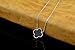 Ginasy Lucky Clover Design with Rhinestone 925 Sterling Silver Necklace 6mm/8mm/12mm (NKYSB-1541)