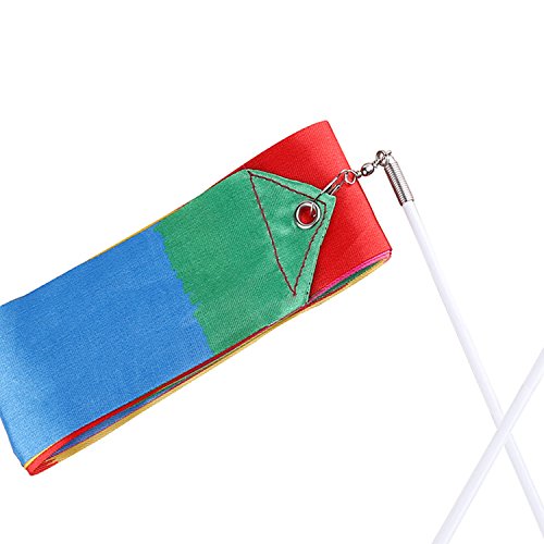 image for Whaline Dance Ribbons Rhythmic Gymnastic Ribbon for Kids, Baton Twirli