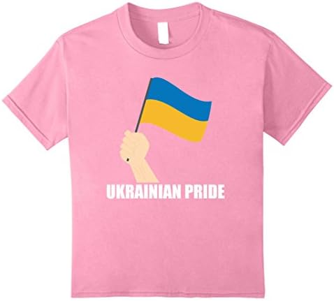 unisex-child Ukrainian Pride Ukraine Flag Shirt 12 Pink