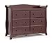 Storkcraft Avalon 6 Drawer Universal Dresser | Ideal for Nursery, Toddlers and Kids rooms | Cherry