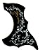 YMC Picguard-Acoustic-BK-Hummingbird Acoustic Guitar Pickguard, Self Adhesive, Black