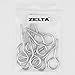 Zeltauto Screw Eyes Screw-in Eye Hooks Hold 80LBS, Nickel Steel Eyelet Screws for Wood Crafts (3 1/8 Inches, 6)