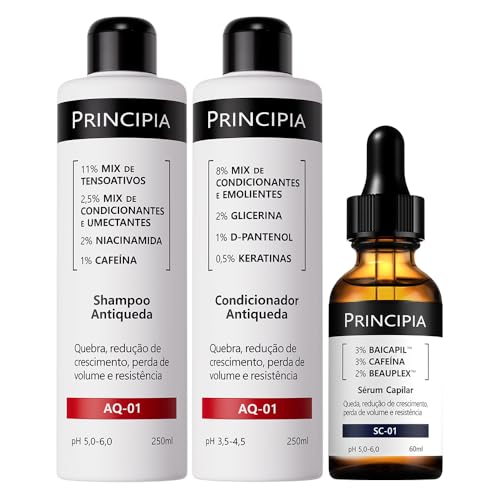 Principia Kit Antiqueda Trio Shampoo + Condicionar + Sérum Capilar
