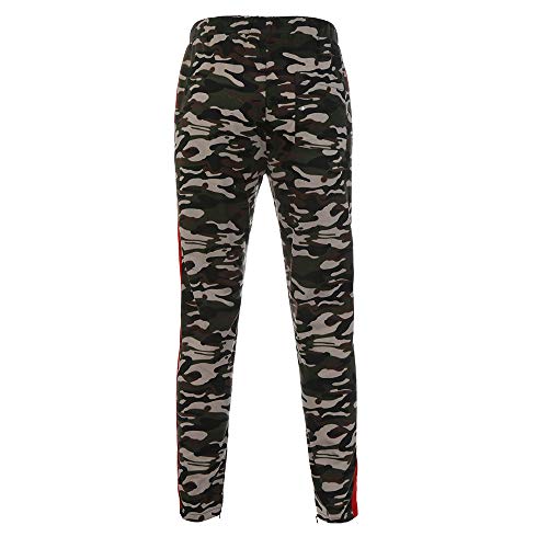 AgrinTol Mens Sports Pants, Men's Splicing Camouflage Overalls Casual Pocket Sport Work Casual Trouser Pants