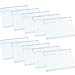 Hestya Price Label Holder Clear Plastic Wire Shelf Retail Label Holder Merchandise Sign Display Holder (100)