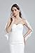 Wedding Bridal Veil with Comb 1 Tier Eyelash Lace Trim Applique Edge Fingertip Length 37