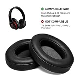 Black Replacement Earpads, AGPTEK 2 Pieces Foam Ear Pad Cushion Compatible with Beats Studio 2.0 Wired/Wireless B0500 B0501 Headphone & Beats Studio 3.0