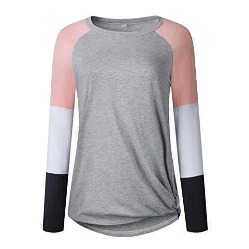 Orangeskycn Shirts For Women Fall Fashion 2018 Casual Comfy Loose Patchwork Ladies Tops
