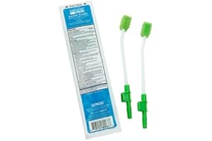 SAGE Toothette Oral Care Single Use Suction Swab System with Perox-A-Mint (50 Packages, 2 swabs/pkg)