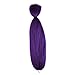 Aigemei 1pcs/lot Jumbo Braiding Hair African Collection Braids Crochet Bulk Braiding Hair Jumbo Braids Crochet Hair Extension(Purplle,48inch,57g)