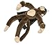 YMCtoys - Flying Screaming Flingshot Slingshot Novelty Monkey Plush Doll Toy, Launches up to 50 Feet