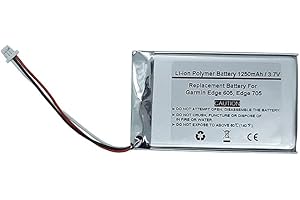 STARTONG 1250mAh 3.7V GPS Navigator Replacement Battery for Garmin Edge 605, Edge 705, 361-00019-12