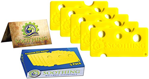 5 Pack Essential Oils Opener Key Tool Set (CANARY YELLOW) - The Perfect Opener and Remover Accessory for Roller Balls and Caps on Most Bottles - for DoTerra, Young Living, Aura Cacia & more