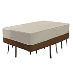 SONGMICS Patio Table and Chair Cover Outdoor Furniture Cover Waterproof Rectangular UGTC84M