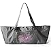 Aurorae Yoga Mat Tote Bag, Extra Wide to Fit Most Yoga Mats and Accessories, in Grey Heavy Duty Polyester
