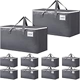 BlissTotes Large Moving Boxes with Zippers