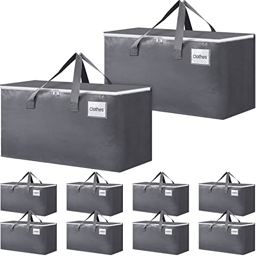 BlissTotes Large Moving Boxes with Zippers & Handles Moving Supplies