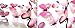 Wall Sticker,DOUMI 2018 12pcs Decal Home Decorations 3D Butterfly Rainbow (Pink)