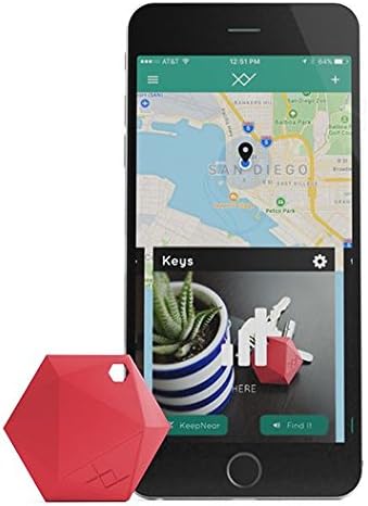 XY4+ Key Finder | Bluetooth Item Tracking Device to Find Car Keys, Phone, Wallet, Remote Control, Luggage | Keychain Locator Tracker Tags | Track Anything